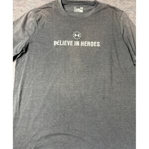 Under Armour HeatGear Wounded Warrior Project Men’s Size L Gray Loose T-Shirt